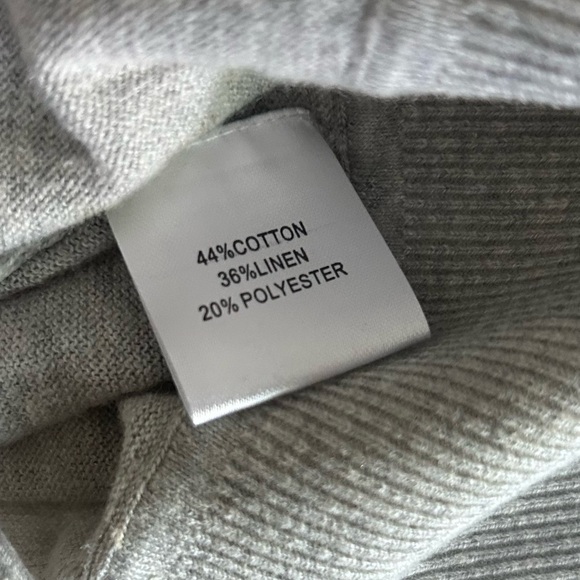 Amour Vert Gray Open Front Cardigan in Light Heather Grey Sz M - Picture 10 of 10